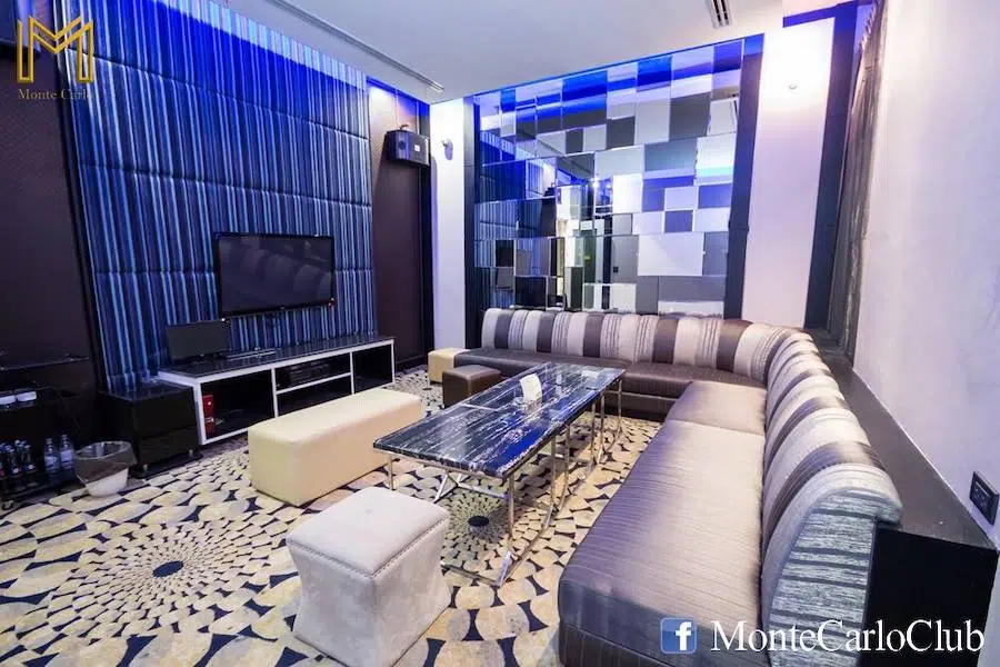 interior of a VIP private room at M Club gentlemen club in Bangkok