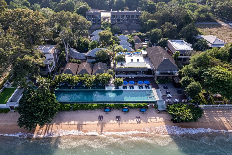 Breathtaking aerial view of U Pattaya Beach Resort.