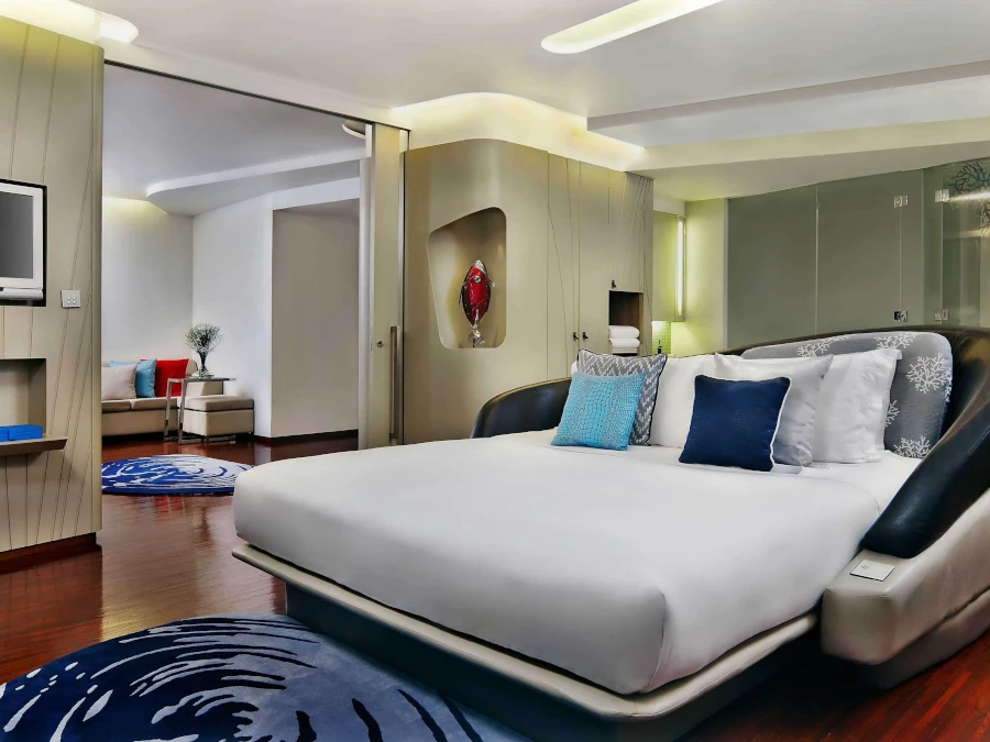 Luxurious room at Baraquda Hotel Pattaya.