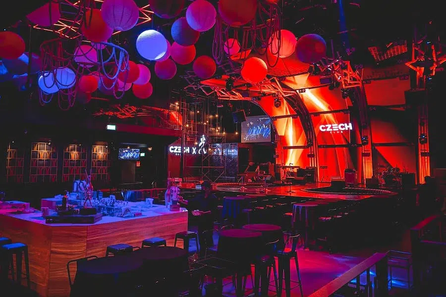 club area of czech club ekamai in Bangkok