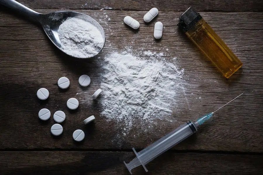 drugs on table