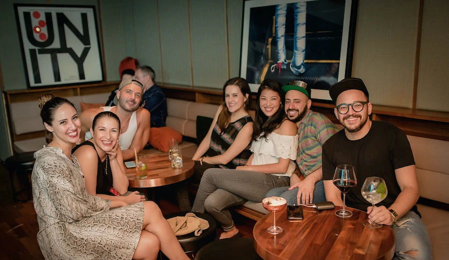 expats drinking at Cactus Bangkok cocktail bar in Thailand