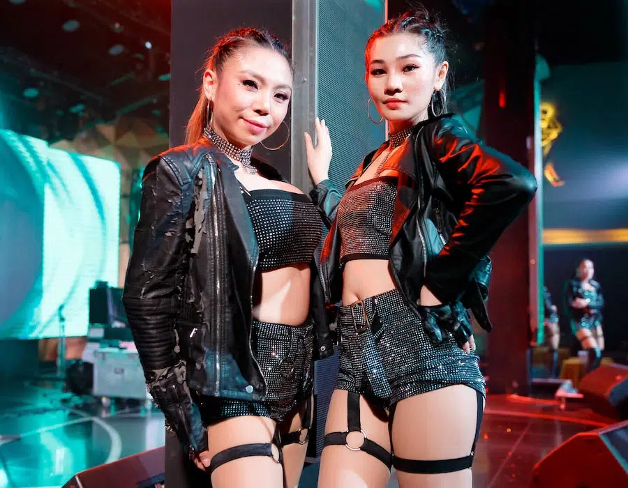 hot Asian models at a g club in Bangkok