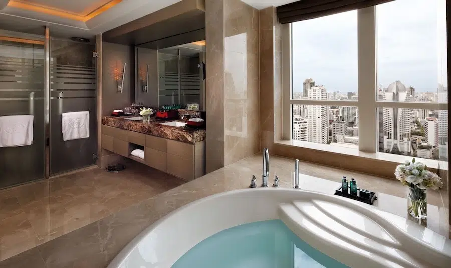 hotel suite with jacuzzi at Sofitel Bangkok Sukhumvit