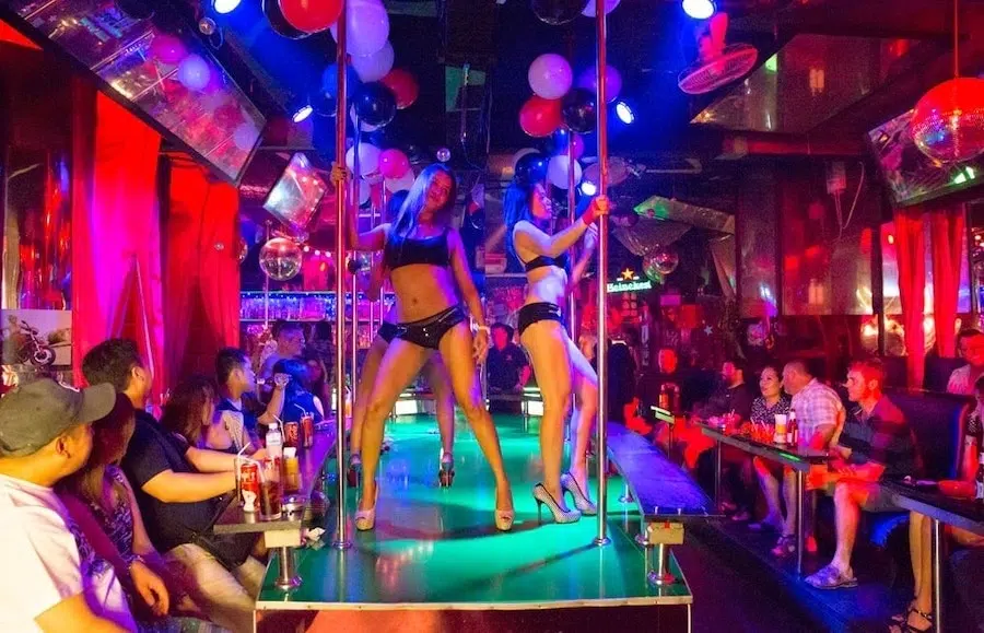 interior of a gogo bar in Bangkok