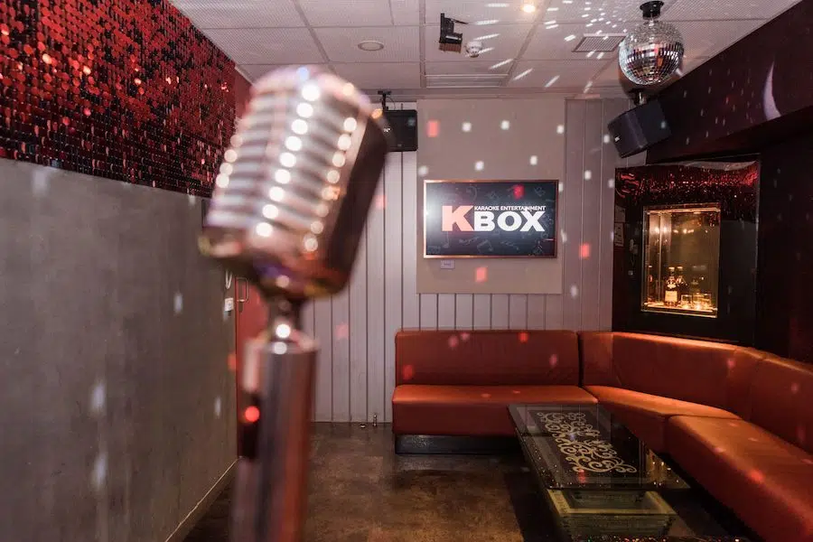 Kbox entertainment in karaoke room