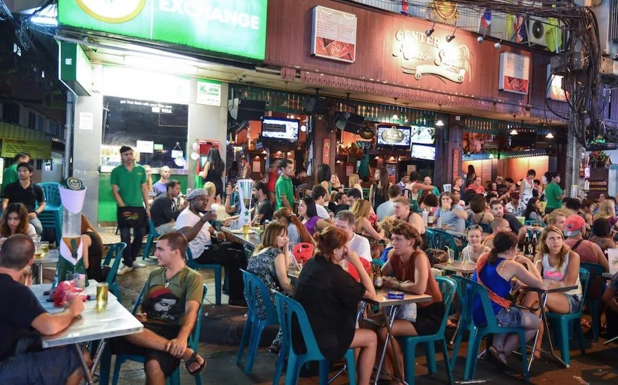 Khao San Center bar in Khaosan road in Bangkok