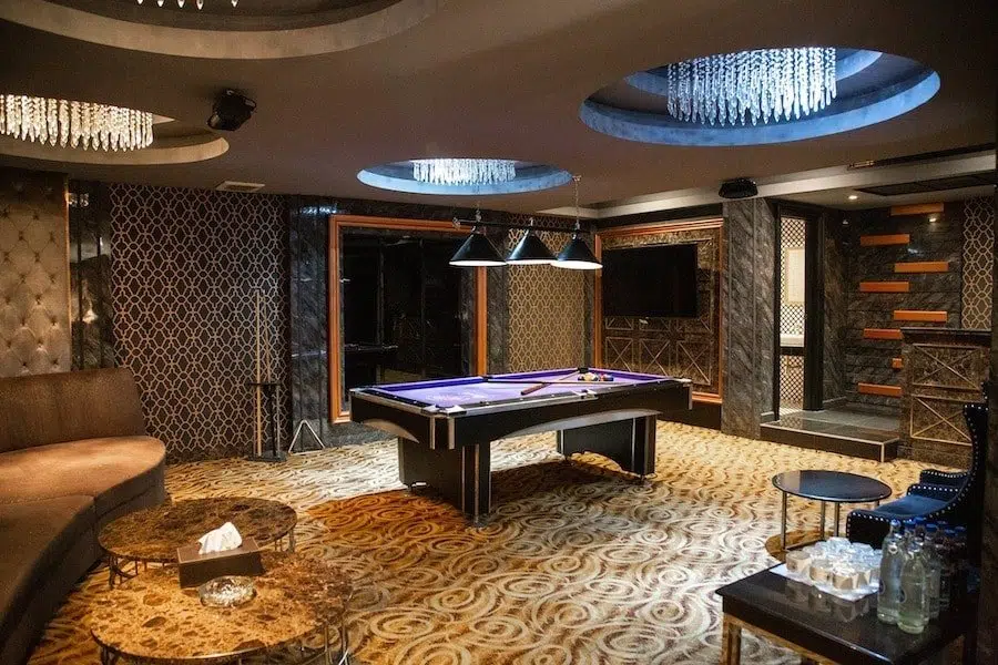 interior of a large VIP room at Dubai Luxury Club in Bangkok