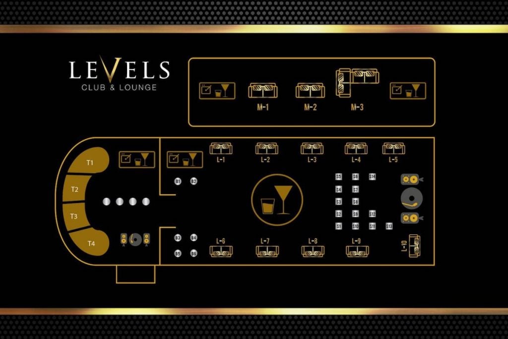 levels club and lounge floor plan 2022