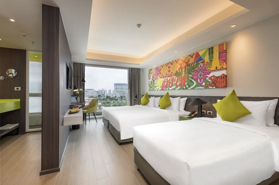 a group suit in maitria hotel rama 9 perfect for sharing hotel with friends