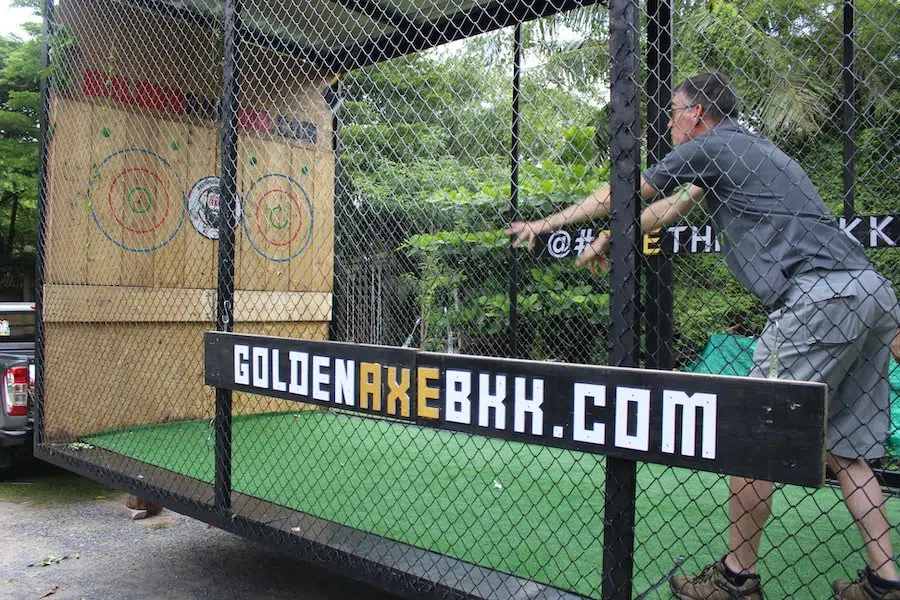 mobile axe throwing in Thailand