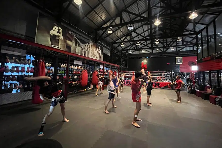 Muay Thai training in Bangkok