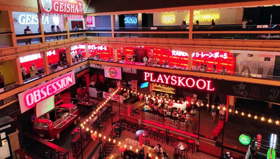 inside of Nana Entertainment Plaza in Bangkok