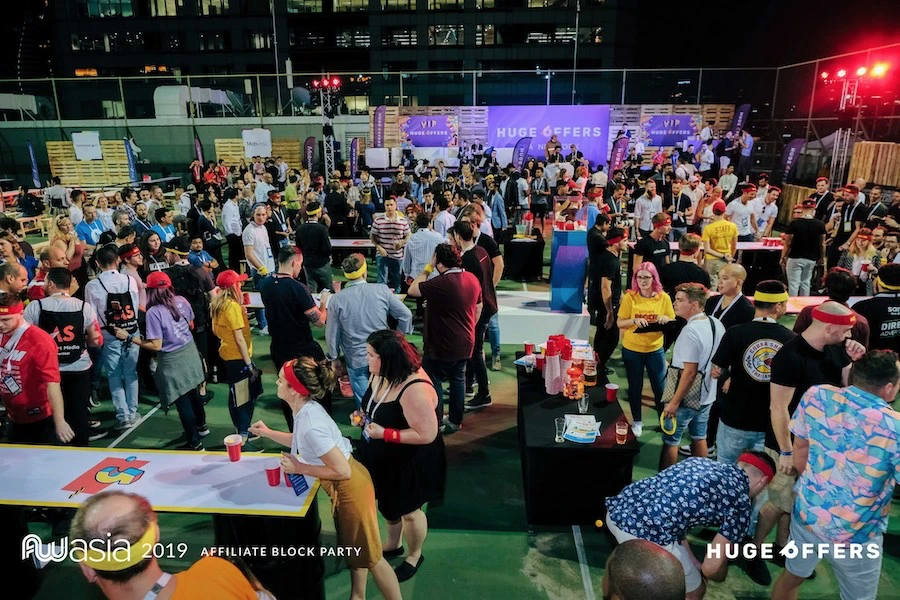 official party of Affiliate World Asia 2019 in Bangkok