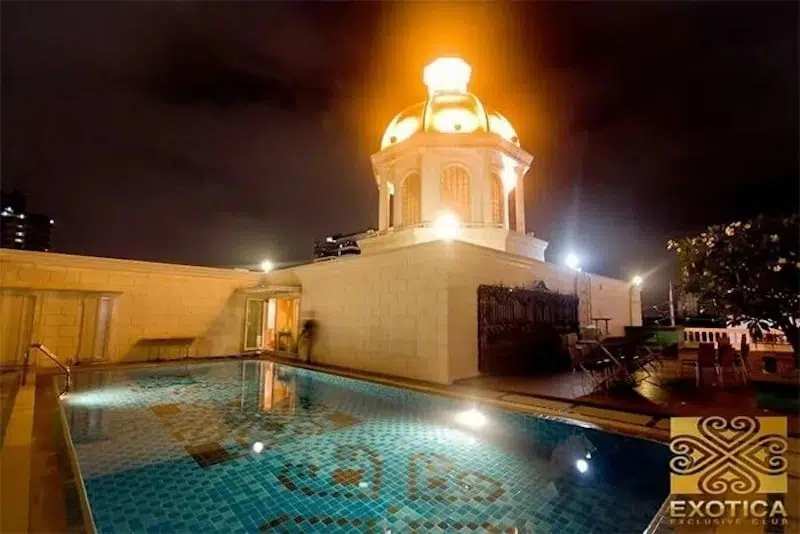 private pool on the terrace of Exotica Club Bangkok