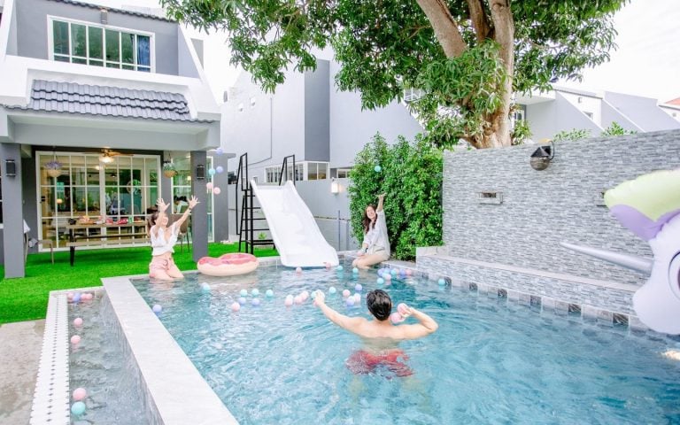 private party at a villa in Bangkok