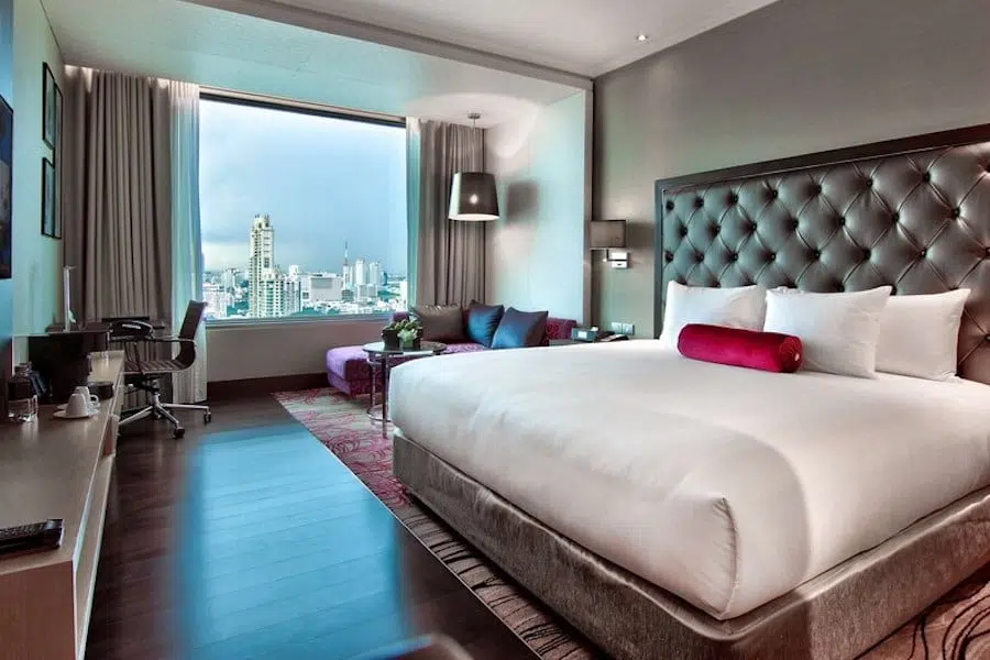 bedroom at Radisson Blu Bangkok