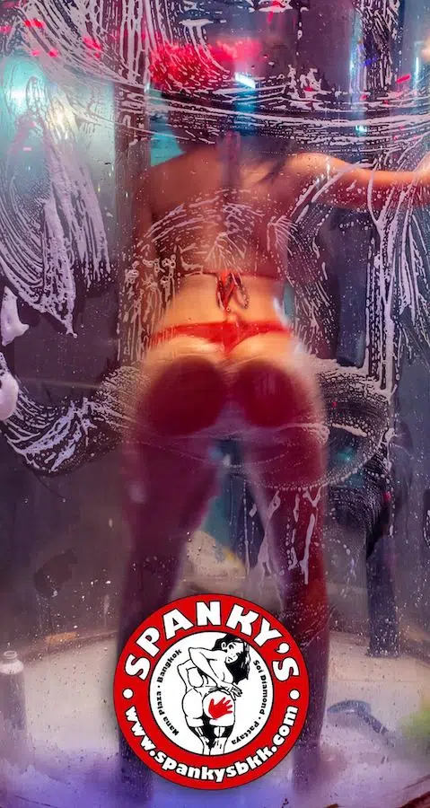 sexy foam shower show at Spanky's bar in Nana Plaza Bangkok