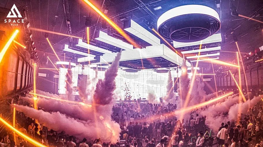 interior of spaceplus club in Bangkok