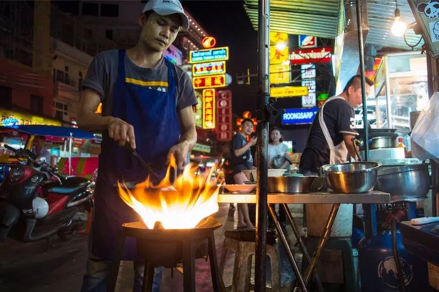 streed food stall in Thailand