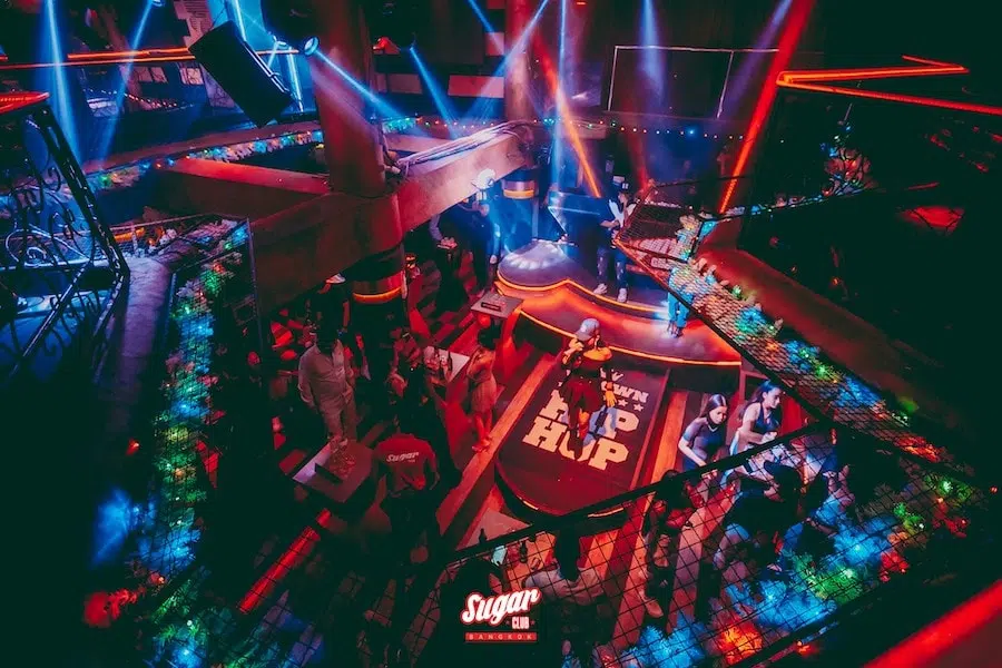 sugar club Bangkok stage from above