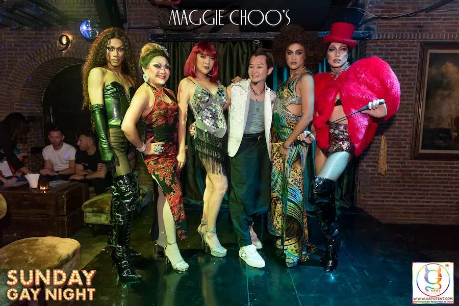 Sunday gay night at Maggie Choo's Bangkok