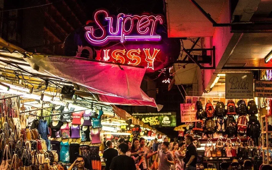 sign of Super Pussy bar in Patpong Bangkok