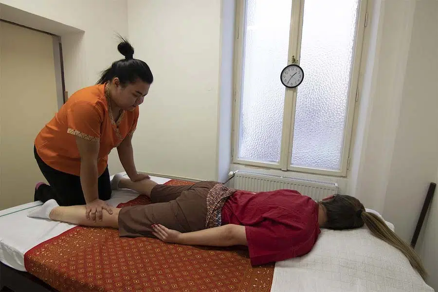 ugly Thai masseuse at a Thai massage parlor