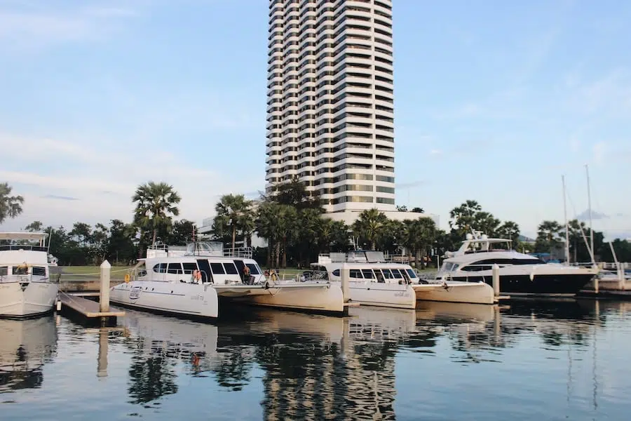 yachts in Pattaya ocean marina